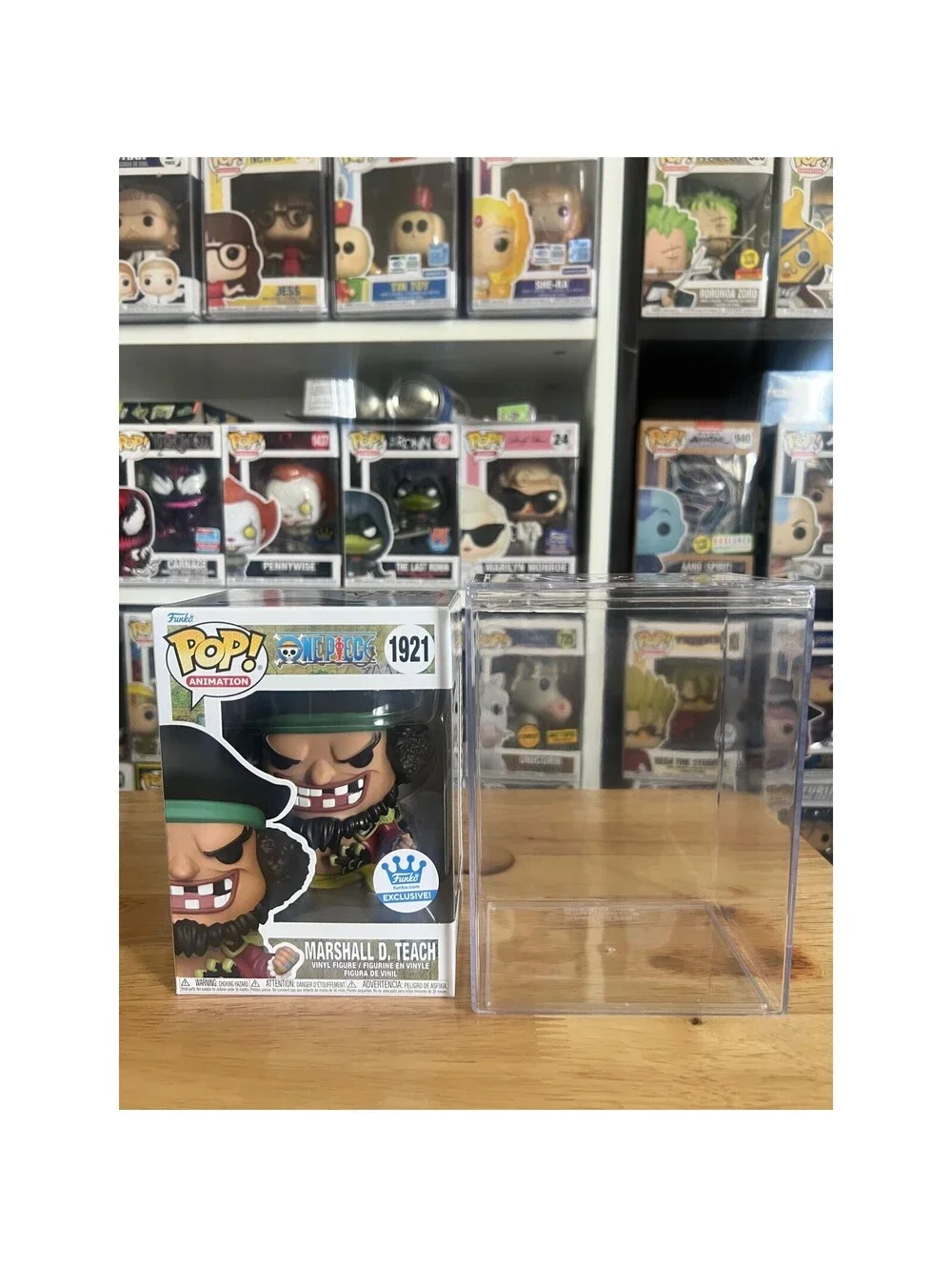 VAULTED EXC Marshall D. Teach w/ Hardstack One Piece Funko Pop #1921 Manga Anime